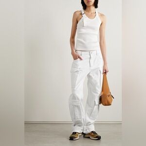 Grlfrnd lex cargo jeans in white sierra